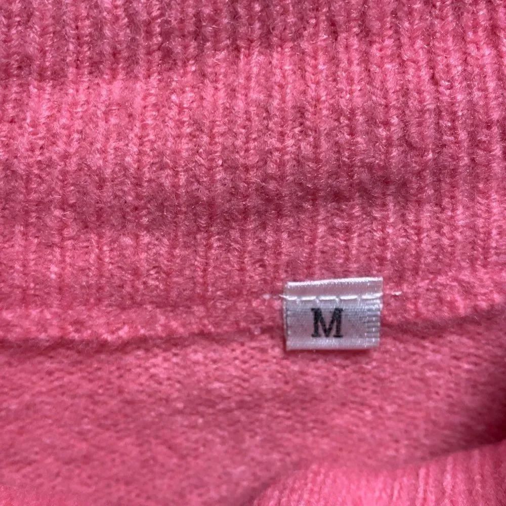 Pink Jeweled Button Cardigan Size Medium - Picture 4 of 5